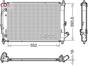 DRM41016 Chladič, chlazení motoru DENSO