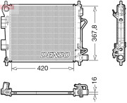 DRM41018 Chladič, chlazení motoru DENSO