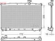 DRM41024 Chladič, chlazení motoru DENSO