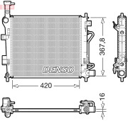 DRM43007 Chladič, chlazení motoru DENSO