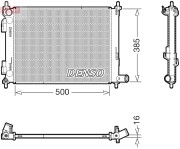 DRM43013 Chladič, chlazení motoru DENSO