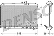 DRM44012 Chladič, chlazení motoru DENSO