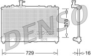 DRM44026 Chladič, chlazení motoru DENSO