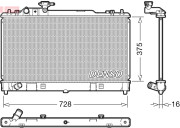 DRM44033 Chladič, chlazení motoru DENSO