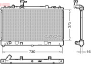 DRM44037 DENSO chladič motora DRM44037 DENSO