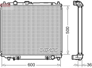 DRM45003 Chladič, chlazení motoru DENSO