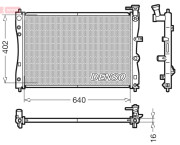 DRM45005 DENSO chladič motora DRM45005 DENSO