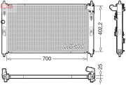 DRM45053 Chladič, chlazení motoru DENSO