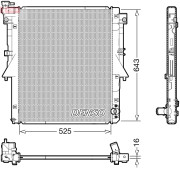 DRM45054 DENSO chladič motora DRM45054 DENSO