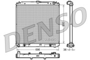 DRM46032 Chladič, chlazení motoru DENSO