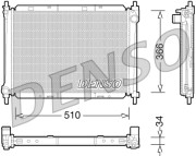 DRM46037 Chladič, chlazení motoru DENSO