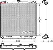 DRM46041 Chladič, chlazení motoru DENSO