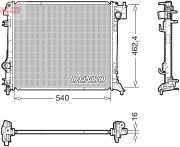 DRM46062 Chladič, chlazení motoru DENSO