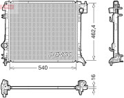 DRM46063 Chladič, chlazení motoru DENSO