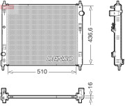 DRM46078 Chladič, chlazení motoru DENSO