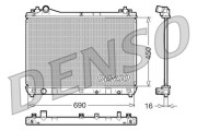 DRM47011 Chladič, chlazení motoru DENSO