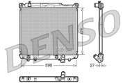 DRM47020 Chladič, chlazení motoru DENSO