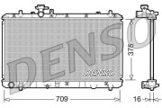 DRM47023 Chladič, chlazení motoru DENSO