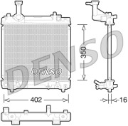 DRM47027 Chladič, chlazení motoru DENSO