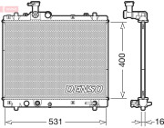 DRM47035 DENSO chladič motora DRM47035 DENSO