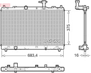 DRM47038 Chladič, chlazení motoru DENSO