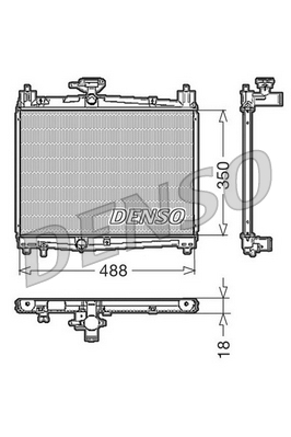 DRM50001 Chladič, chlazení motoru DENSO