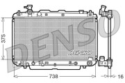 DRM50022 Chladič, chlazení motoru DENSO