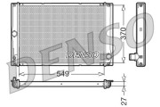 DRM50023 Chladič, chlazení motoru DENSO