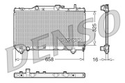 DRM50028 Chladič, chlazení motoru DENSO