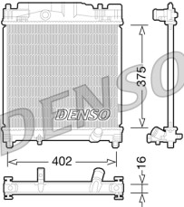 DRM50077 Chladič, chlazení motoru DENSO