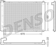 DRM51011 Chladič, chlazení motoru DENSO