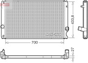 DRM51019 Chladič, chlazení motoru DENSO