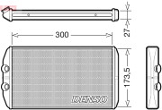 DRR12008 DENSO výmenník tepla vnútorného kúrenia DRR12008 DENSO