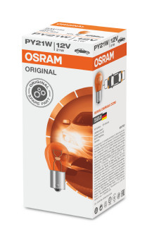 7507 Autožárovka PY21W 12V 21W-BAU15s oranžová ams-OSRAM