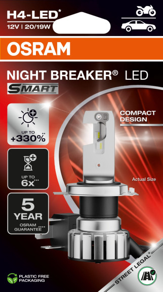 64193DWNBSM-1HB Zarovka, dalkovy svetlomet NIGHT BREAKER® LED SMART H4 ams-OSRAM