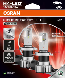 64193DWNBSM-2HB Zarovka, dalkovy svetlomet NIGHT BREAKER® LED SMART H4 ams-OSRAM