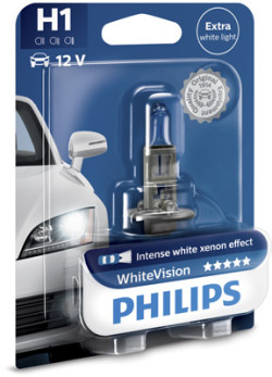 12258WHVB1 PHILIPS Žárovka H1 (řada WhiteVision) | 12V 55W | 12258WHVB1 PHILIPS