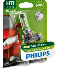 12362LLECOB1 PHILIPS Žárovka H11 (řada LongLife EcoVision) | 12V 55W | 12362LLECOB1 PHILIPS