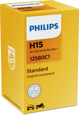 12580C1 PHILIPS Žárovka H15 (řada Standard) | 12V 55/15W | 12580C1 PHILIPS