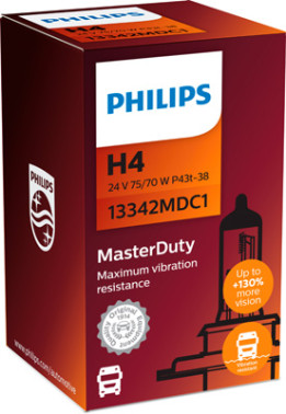 13342MDC1 PHILIPS Žárovka H4 (řada MasterDuty) | 24V 75/70W | 13342MDC1 PHILIPS