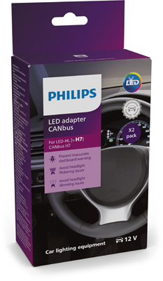 18952X2 Sada kabelů CANbus Adapter H7-LED PHILIPS