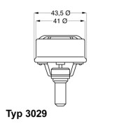 3029.89 Termostat, chladivo BorgWarner (Wahler)