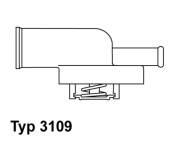 3109.87D Termostat, chladivo BorgWarner (Wahler)