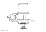 3171.82D Termostat, chladivo BorgWarner (Wahler)