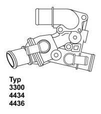 3300.80D Termostat, chladivo BorgWarner (Wahler)