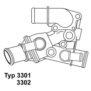 3301.80D Termostat, chladivo BorgWarner (Wahler)