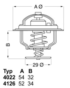 4126.88 Termostat, chladivo BorgWarner (Wahler)