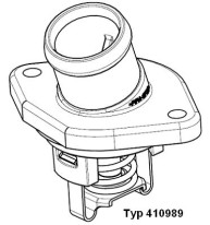 410989.80D Termostat, chladivo BorgWarner (Wahler)