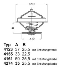 4274.82D Termostat, chladivo BorgWarner (Wahler)