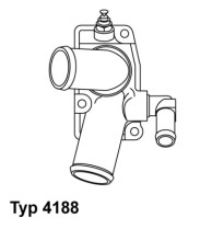 4188.92D Termostat, chladivo BorgWarner (Wahler)